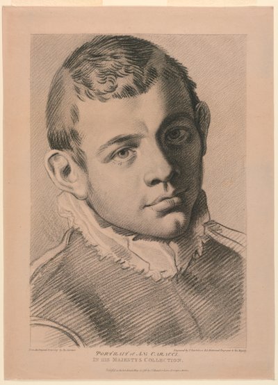 Self-Portrait of A. N. Carracci by Francesco Bartolozzi