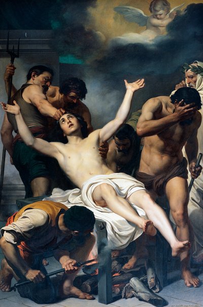 Martyrdom of St Lawrence by Francesco Coghetti