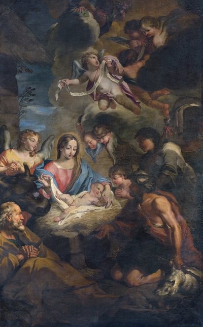 Adoration of the Shepherds by Francesco Fabbrica