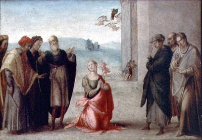 Martyrdom of a Female Saint by Francesco Granacci