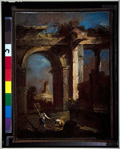 A Capriccio Pair by Francesco Guardi