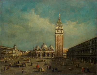 The Piazza San Marco in Venice by Francesco Guardi