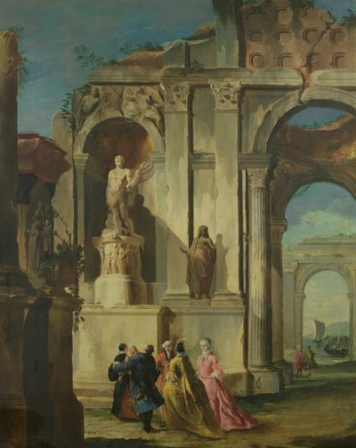 Visit to Ruins by Francesco Guardi