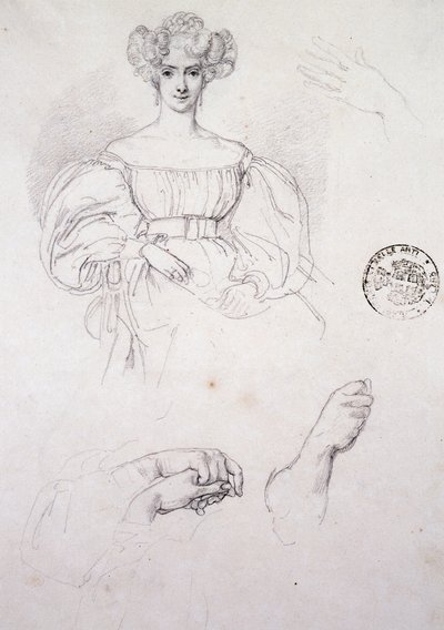 Study for Portrait of woman by Francesco Hayez