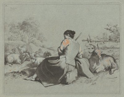 Seated Shepherdess, 1762 by Francesco Londonio