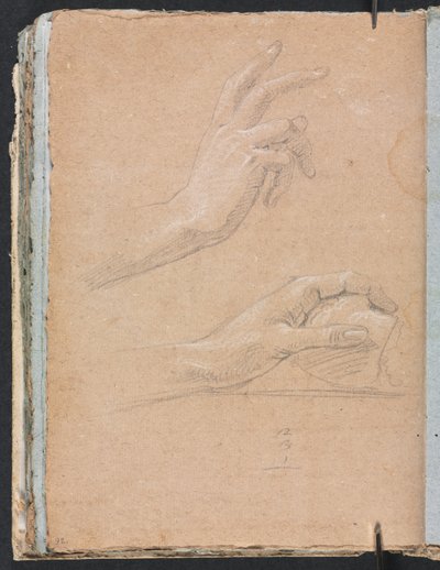 Verona Sketchbook: Hands page 92, 1760 by Francesco Lorenzi