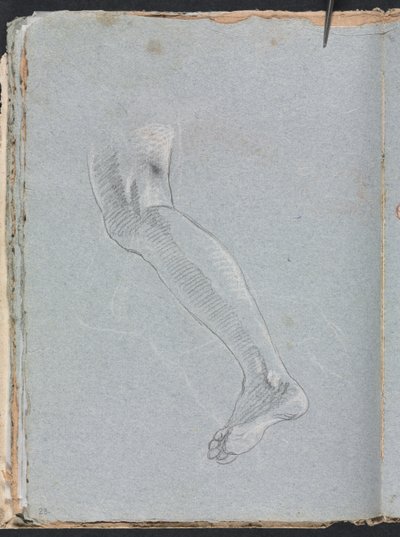 Verona Sketchbook: Left leg (page 28) by Francesco Lorenzi
