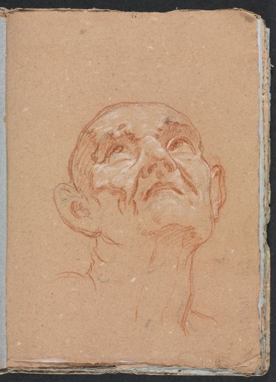 Verona Sketchbook: Male head (page 31) by Francesco Lorenzi