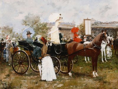 At the Races by Francesco Miralles Galaup
