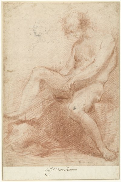 Study of a Male Nude Model by Francesco Montelatici