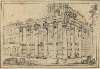 The Temple of Antoninus and Faustina by Francesco Piranesi