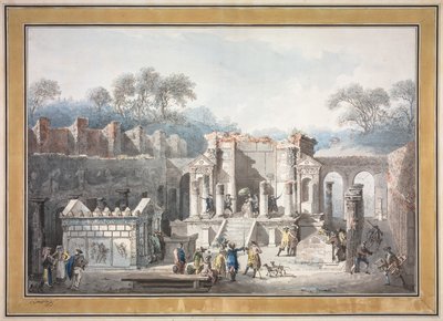 The Temple of Isis at Pompeii by Francesco Piranesi