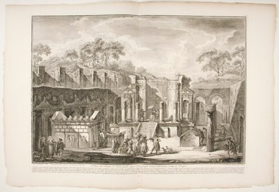 View of the Temple by Francesco Piranesi