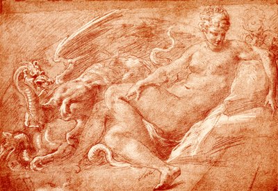 Study to Ceres on the Dragon Wagon by Francesco Primaticcio