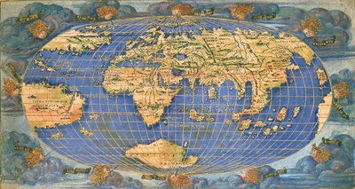 World map by Francesco Rosselli