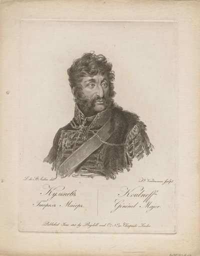 Yakov Petrovich Kulnev 1763-1812, 1813 by Francesco Vendramini