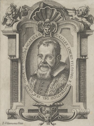 Portrait of Galileo Galilei by Francesco Villamena