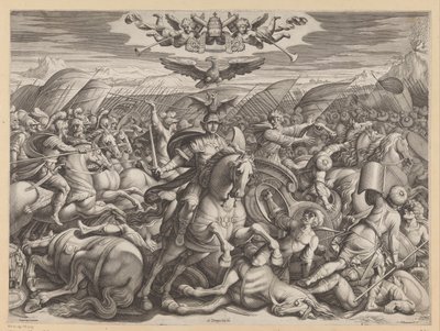Battle of Gaugamela by Francesco Villamena