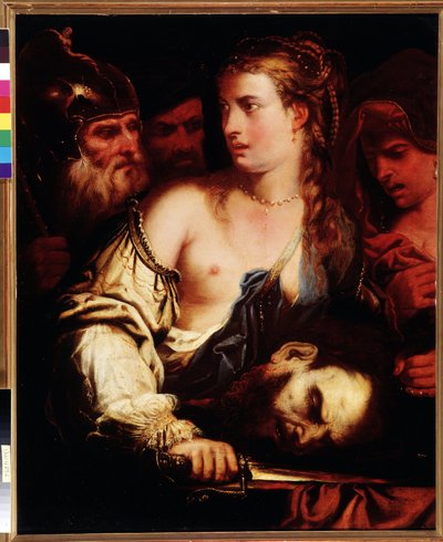 Judith holding Holoferne