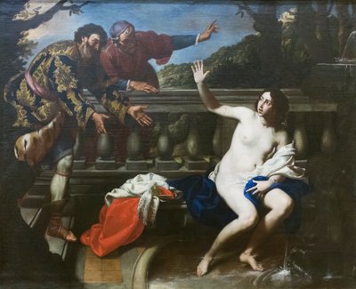 Susanna and the Elders by Francesco de (c.1600 54) Rosa