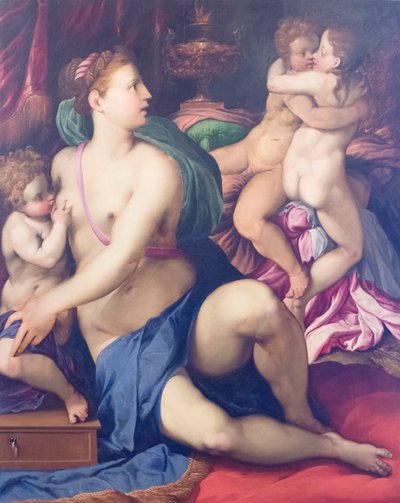 Allegory of Charity by Francesco de Rossi Salviati Cecchino