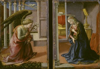 Diptych - Annunciation by Francesco di Stefano Pesellino