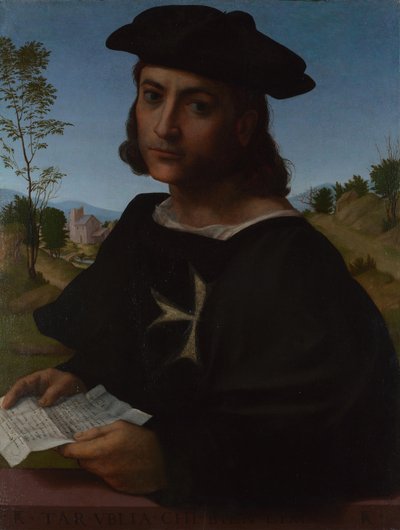 Portrait of a Knight of Rhodes by Francesco di Cristofano Franciabigio