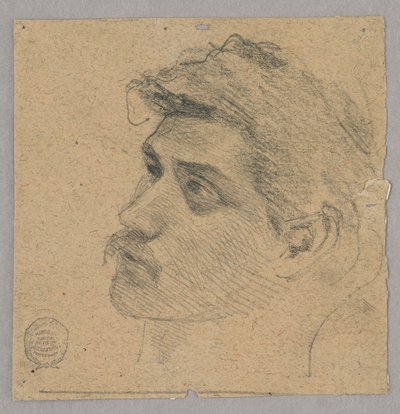 Head of a Man by Francis Augustus Lathrop