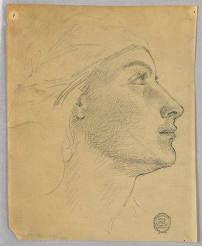 Head of a Woman by Francis Augustus Lathrop