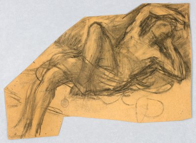 Sketch of Nude Figure by Francis Augustus Lathrop