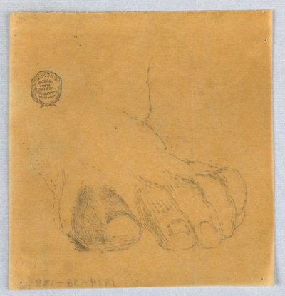 Sketch of Toes by Francis Augustus Lathrop