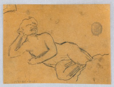 Sketch of a Female Nude by Francis Augustus Lathrop