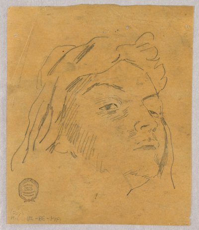 Sketch of a Head by Francis Augustus Lathrop