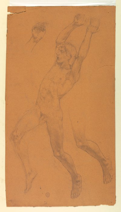 Studies for a Flying Figure by Francis Augustus Lathrop