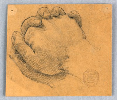 Study of Clasped Hands by Francis Augustus Lathrop