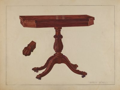 Card Table by Francis Borelli