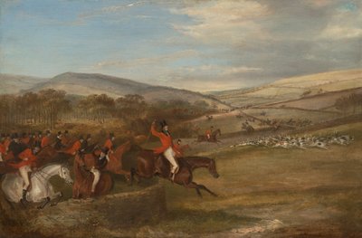 The Berkeley Hunt, 1842: Full Cry by Francis Calcraft Turner