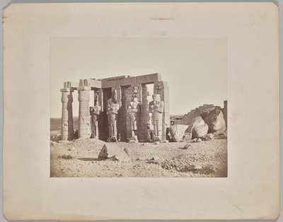 Fallen Statue at the Ramesseum, Thebes by Francis Frith