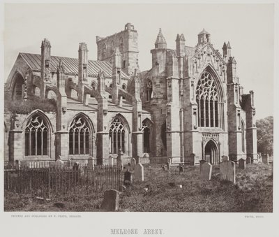 Melrose Abbey, c.1857 by Francis Frith