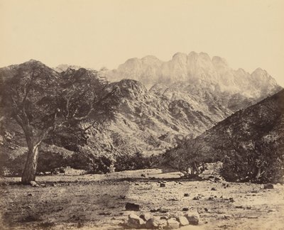 Mount Serbal, From the Wadi Feiran by Francis Frith
