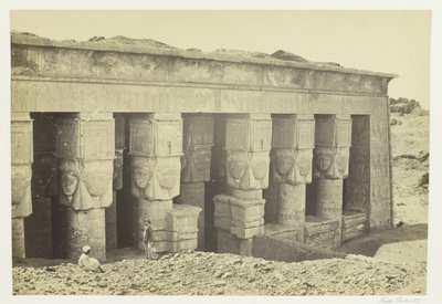 Portico of the Temple of Dendera by Francis Frith