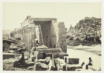 The Colonnade, Island of Philae by Francis Frith