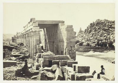 The Colonnade, Island of Philae by Francis Frith