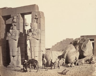 The Ramasseum of El-Kurneh, Thebes, First View by Francis Frith
