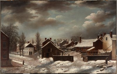 Winter Scene in Brooklyn by Francis Guy