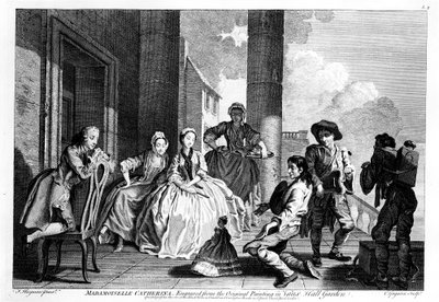 Madamoiselle Catherina, engraved by Charles Grignion by Francis Hayman
