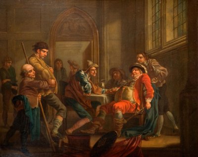 Sir John Falstaff Raising Recruits, 1765 by Francis Hayman