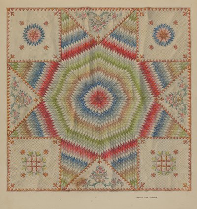 Pieced Quilt by Francis Law Durand