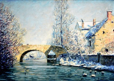 Pont Aubert, Snow Effect by Francis Picabia