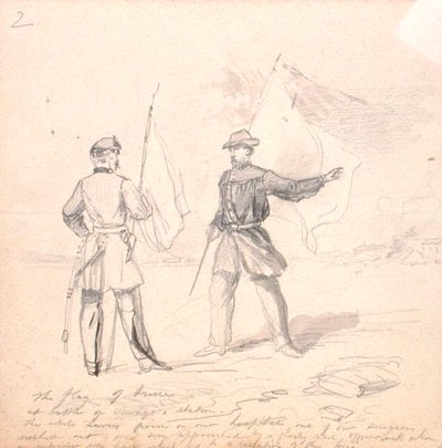 Flag of Truce, c.1860 by Francis Schell